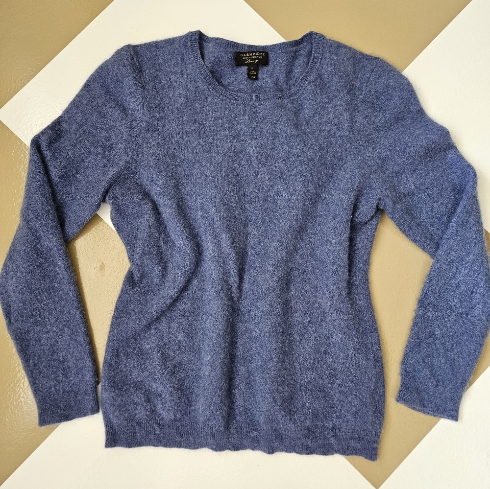 Charter Club 100% Cashmere Blue Sweater